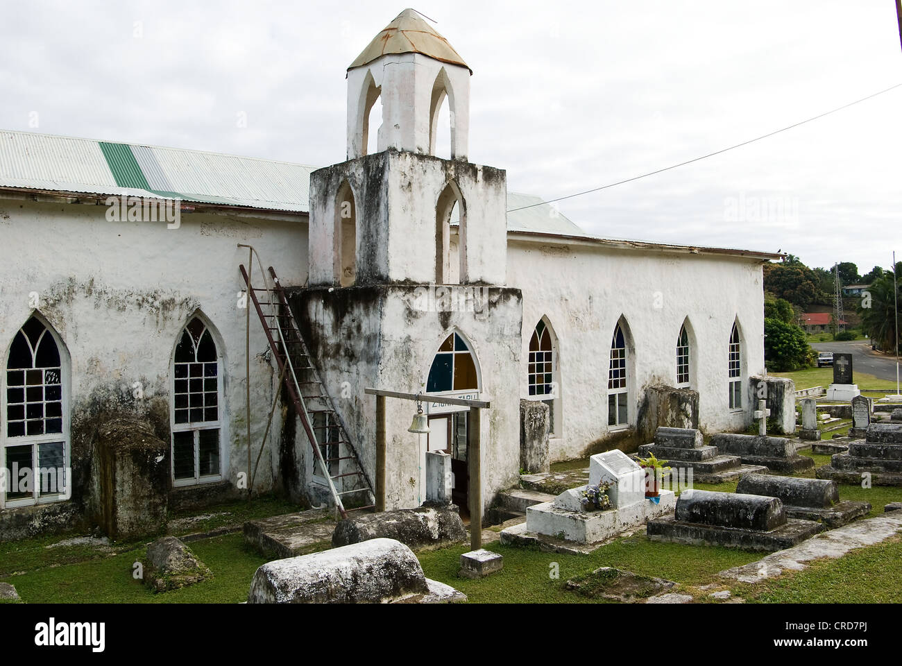 Iglesia de cicc aitutaki, Islas Cook Foto de stock