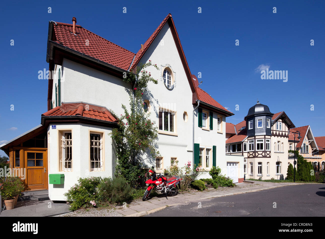 Edificios residenciales, Eisenach, Turingia, Alemania, Europa, PublicGround Foto de stock