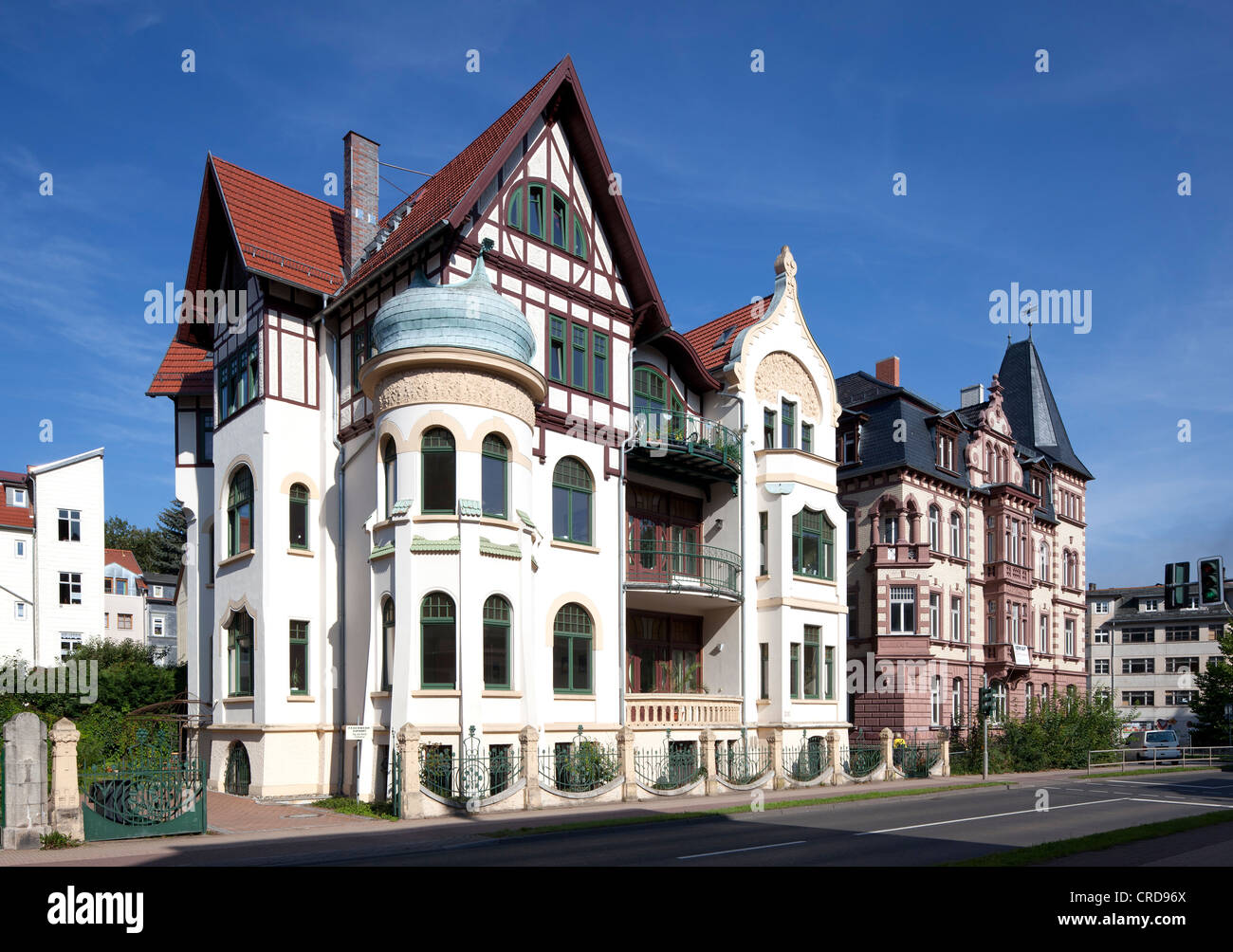 Townhouse, Art Nouveau, Eisenach, Turingia, Alemania, Europa, PublicGround Foto de stock