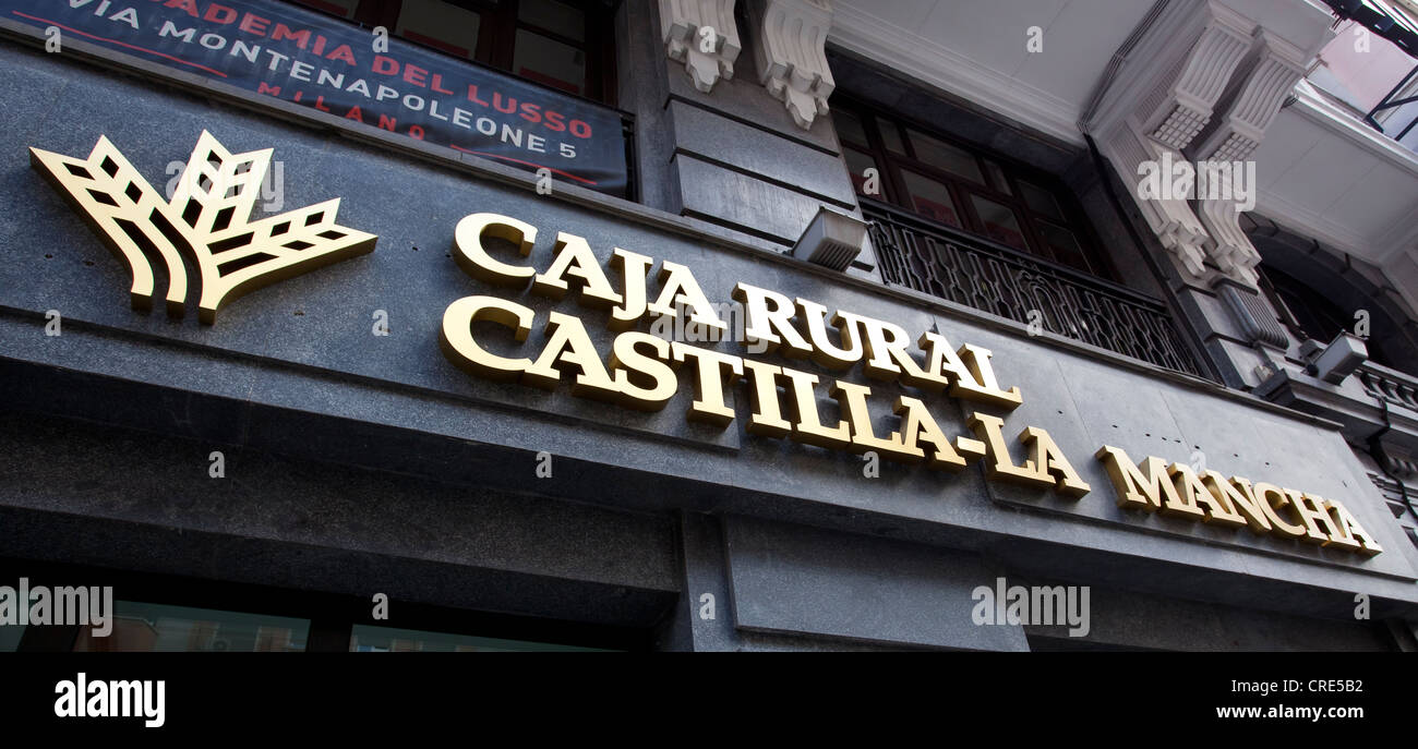 Logotipo de el banco español Caja Rural de Castilla-La Mancha, Madrid,  España Fotografía de stock - Alamy