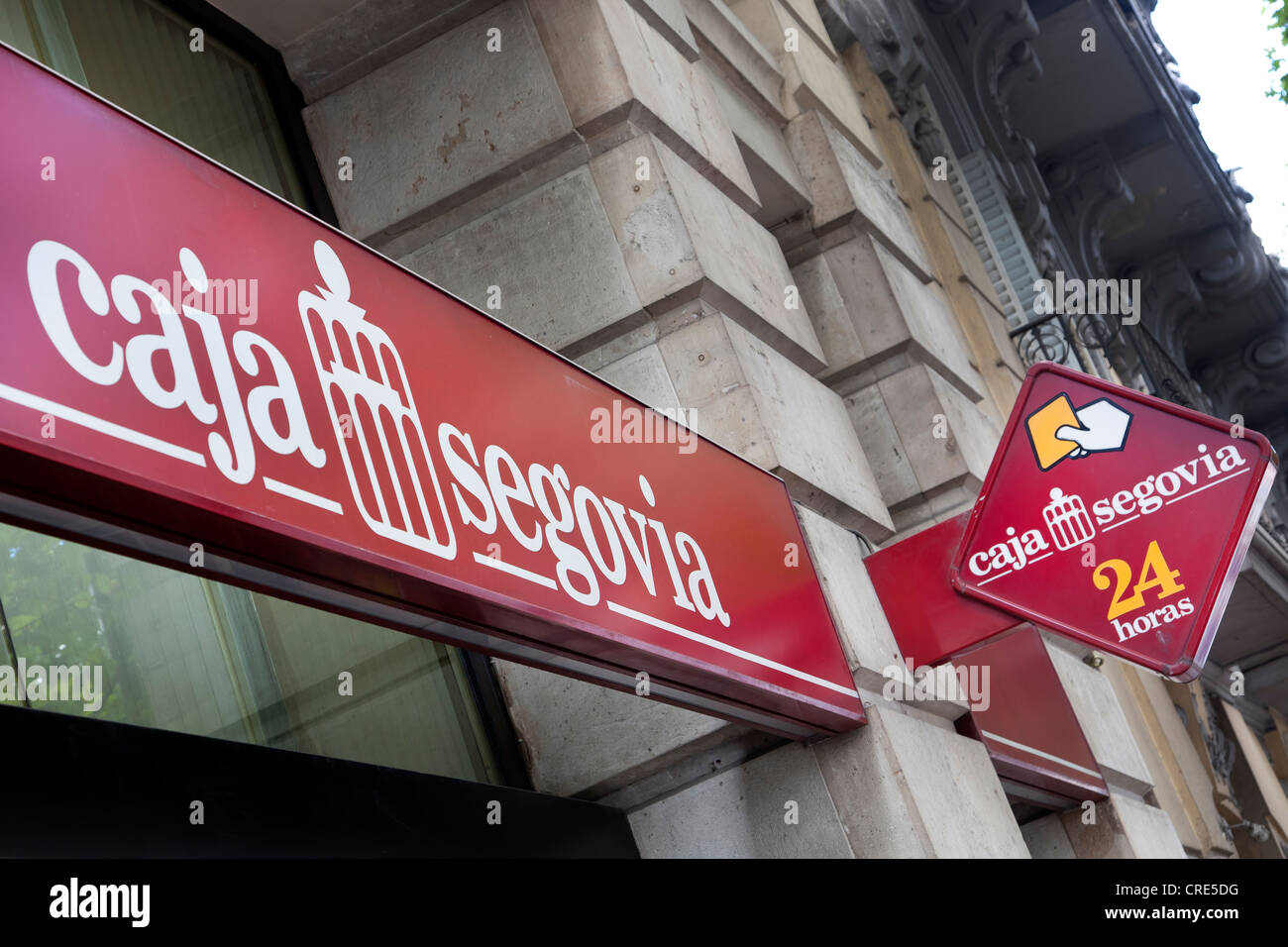 Logotipo y el logotipo de el banco español Caja Segovia, Madrid, España  Fotografía de stock - Alamy