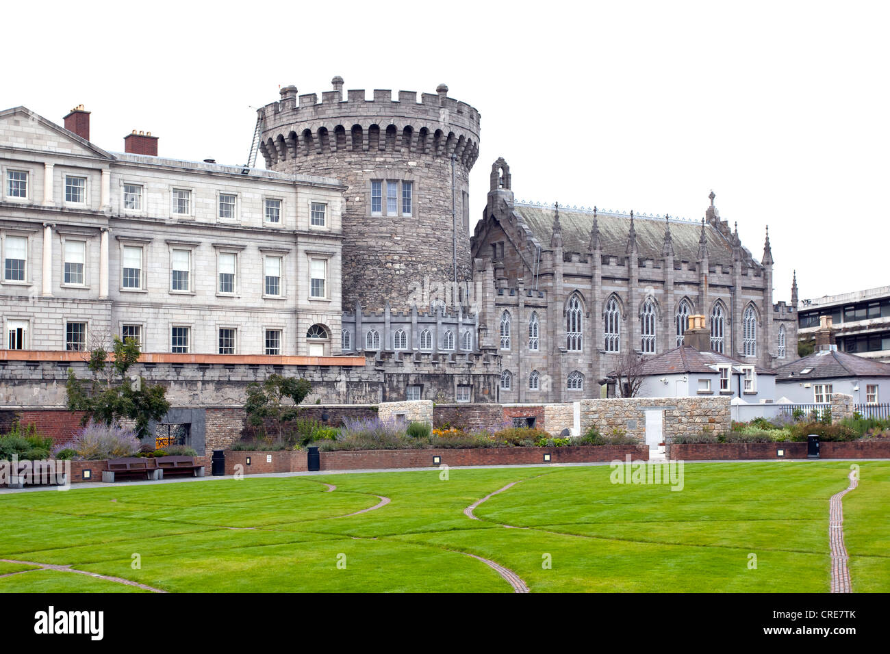 El Castillo de Dublín, Dublín, Irlanda, Europa Foto de stock