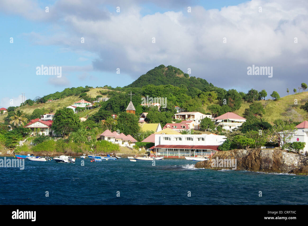Les Saintes, Terre de Haut, Guadalupe, Mar Caribe Foto de stock