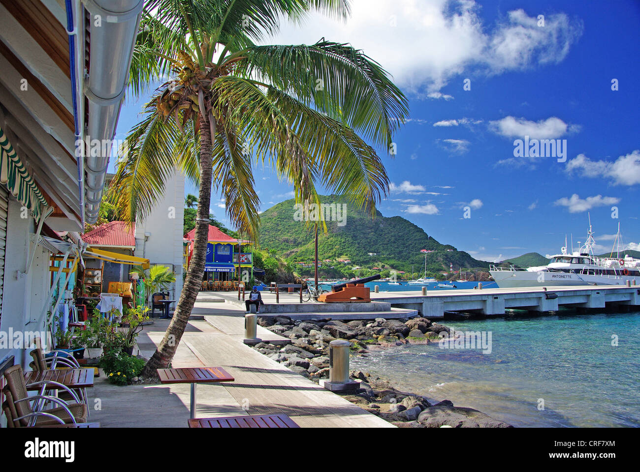 Les Saintes, Terre de Haut, Guadalupe, Mar Caribe Foto de stock