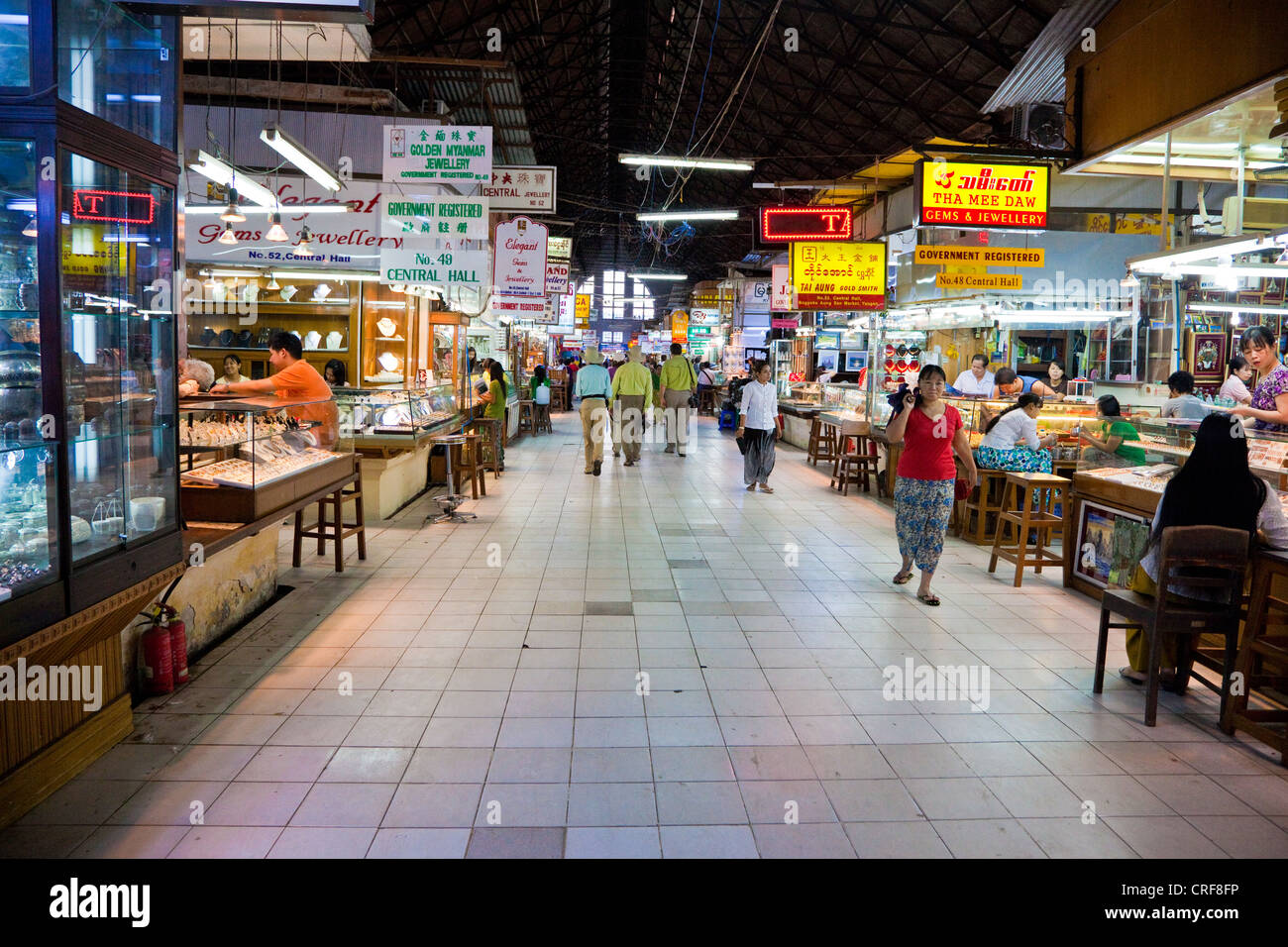 Yangon, Myanmar, Birmania. Scott es el mercado. Foto de stock