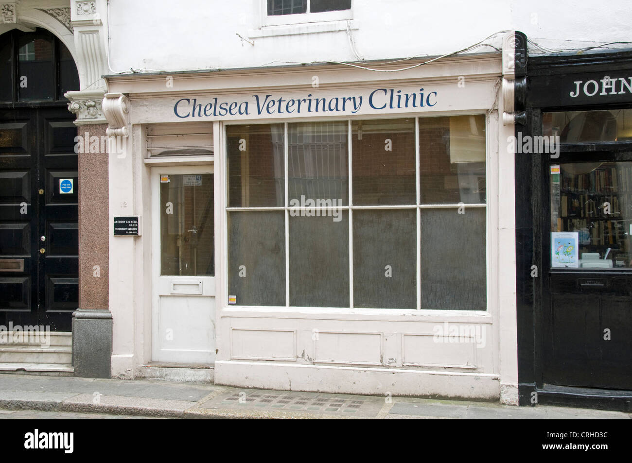 Chelsea Blacklands Clínica Veterinaria, Terraza, fuera de Kings Road,  Chelsea, Londres Reino Unido Engalnd Fotografía de stock - Alamy