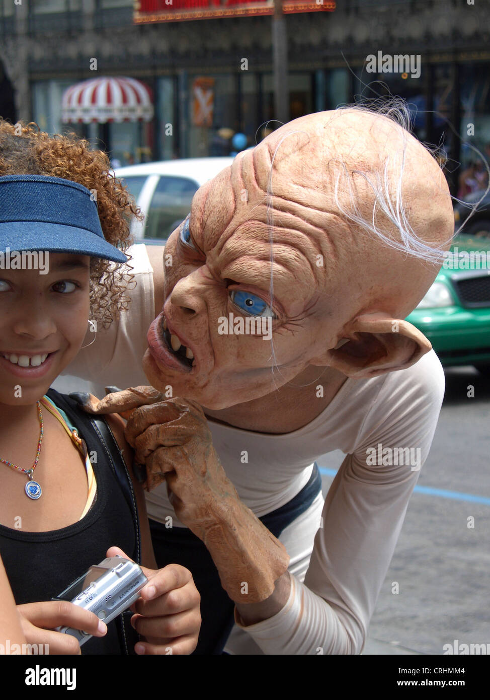 El Gollum de El Señor de los anillos en el Bulevar de Hollywood, California, Estados Unidos, Hollywood, Los Angeles Foto de stock