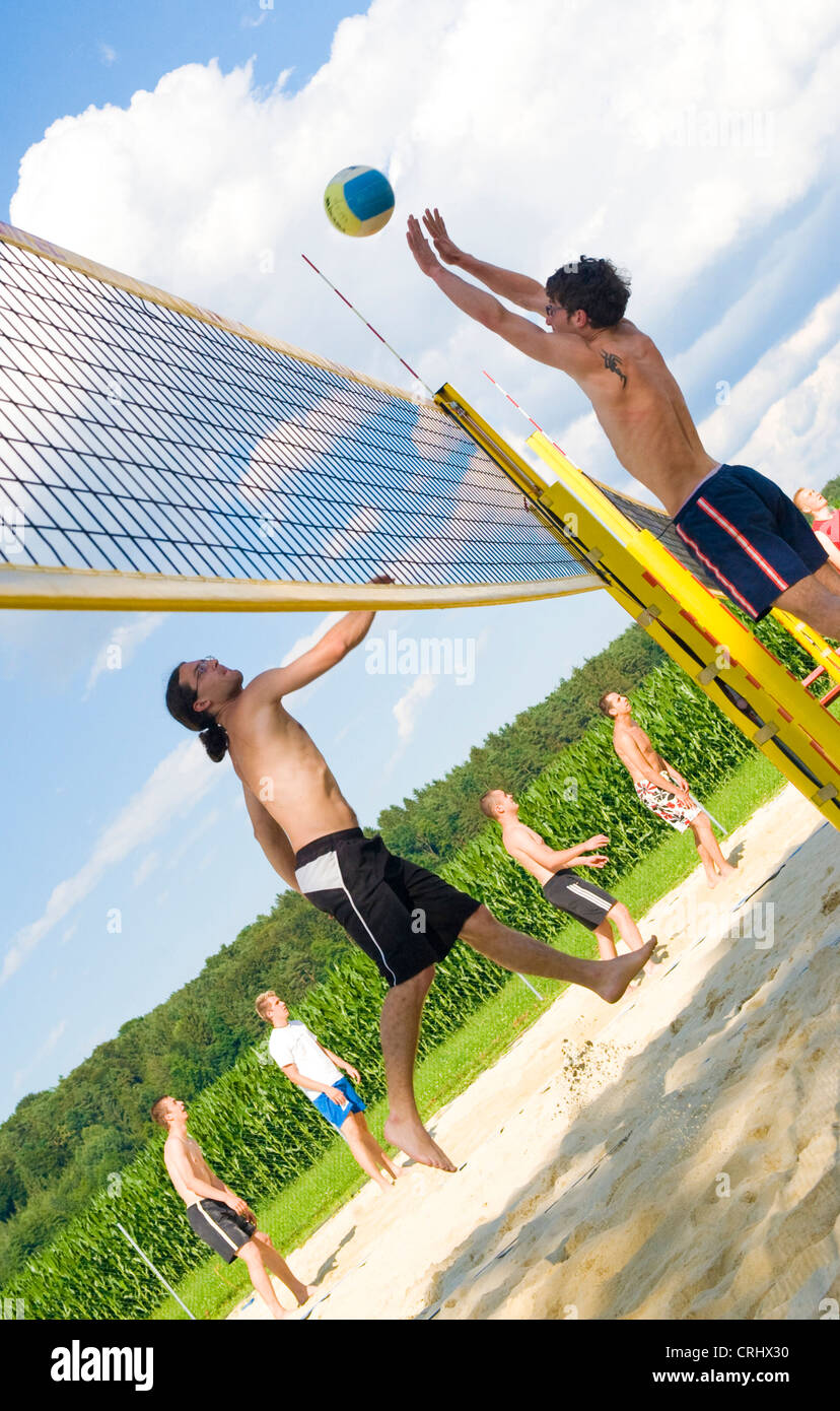 Beachvolleyball Foto de stock