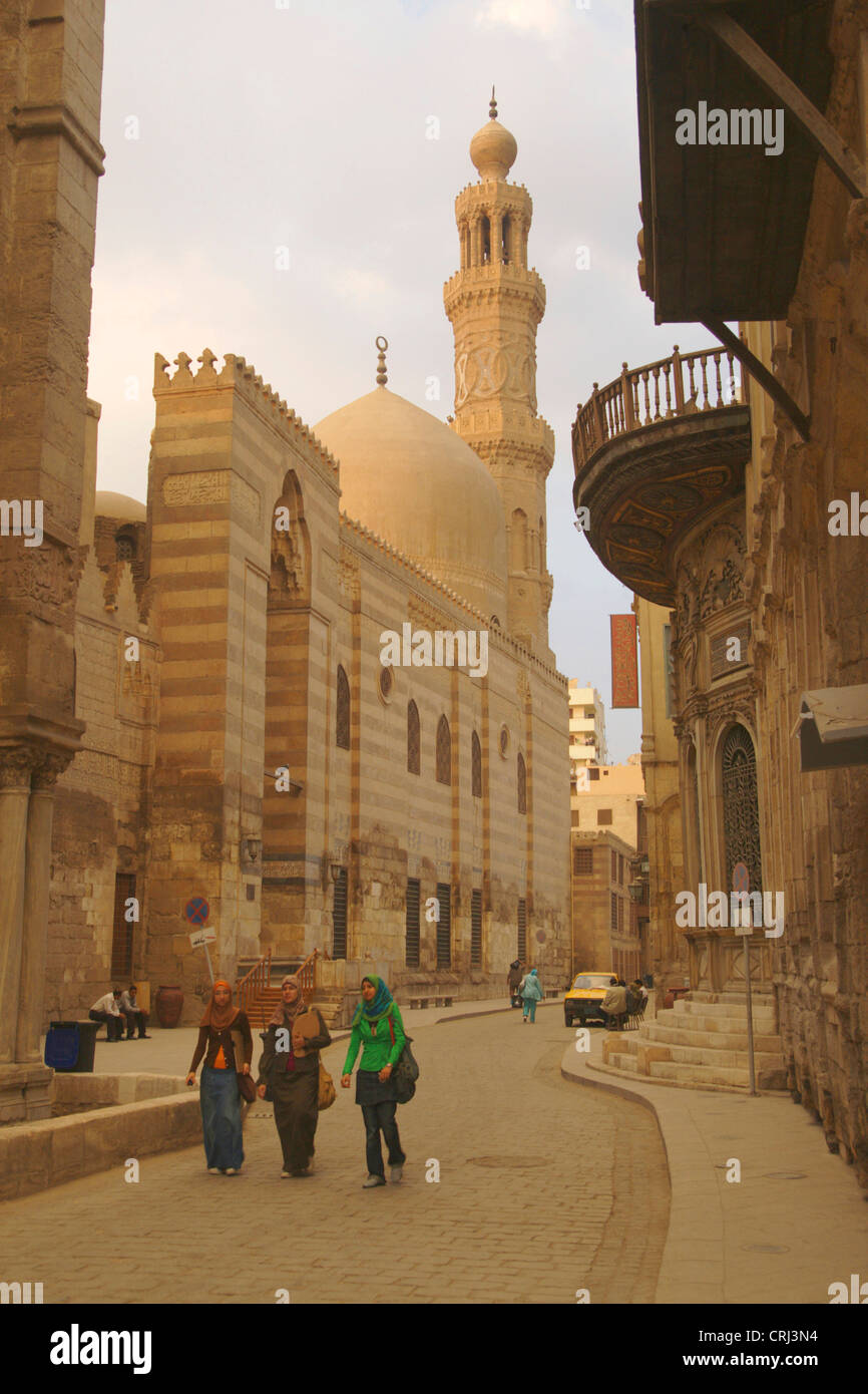Las madrazas y tumba Barquq, Egipto Kairo Foto de stock