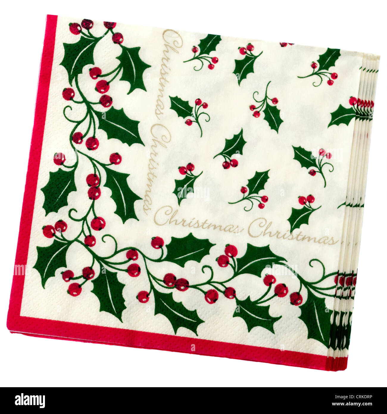 Navidad fiesta de Navidad servilletas servilletas de papel Fotografía de  stock - Alamy