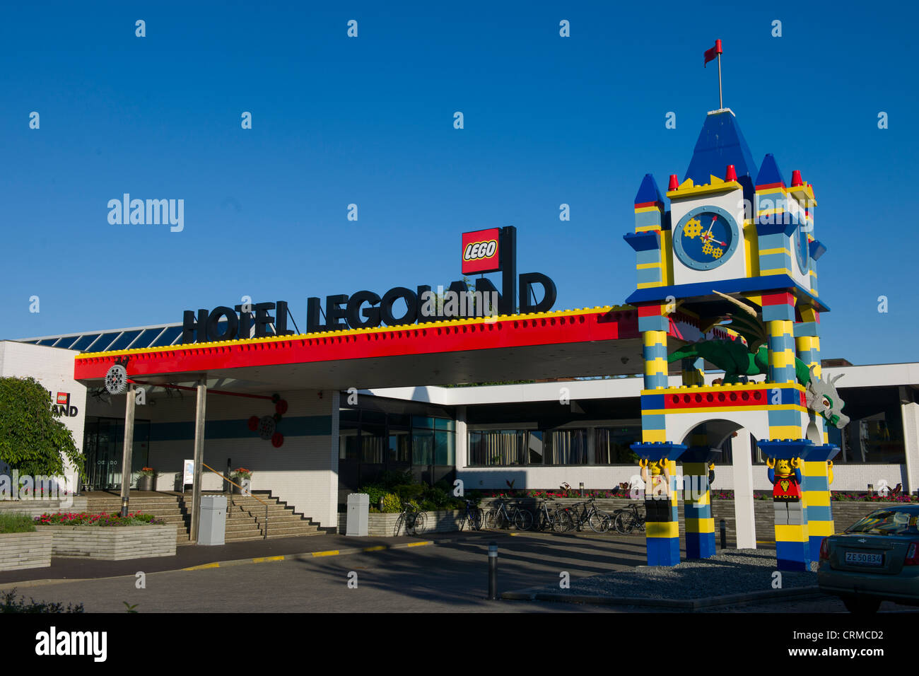 Firmar fuera del hotel Legoland, Billund, Dinamarca Fotografía de stock -  Alamy