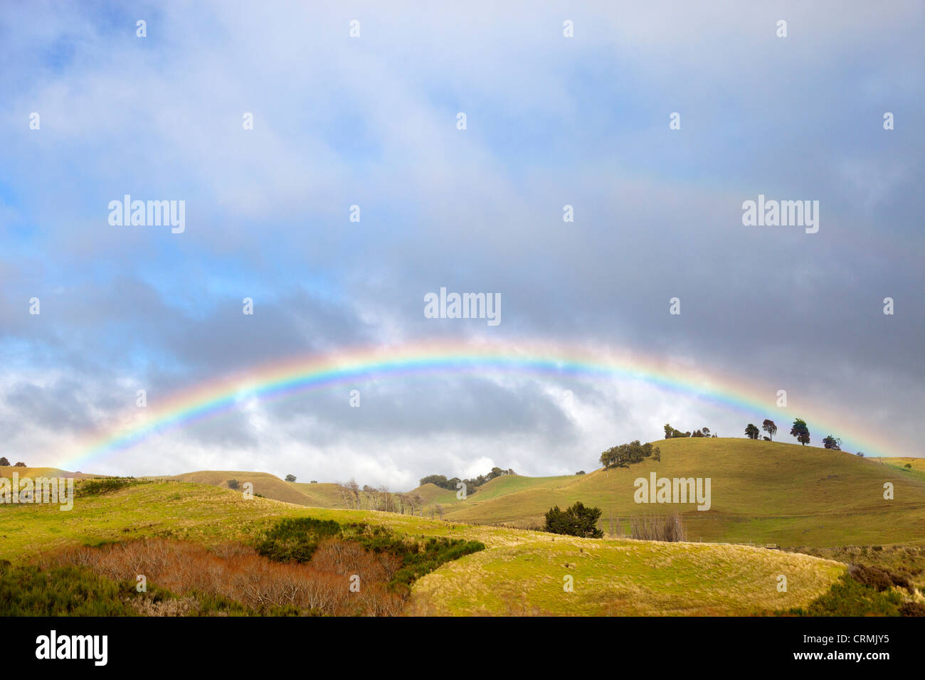 Arco iris en Whangarei Northland Nueva Zelanda 6 Foto de stock