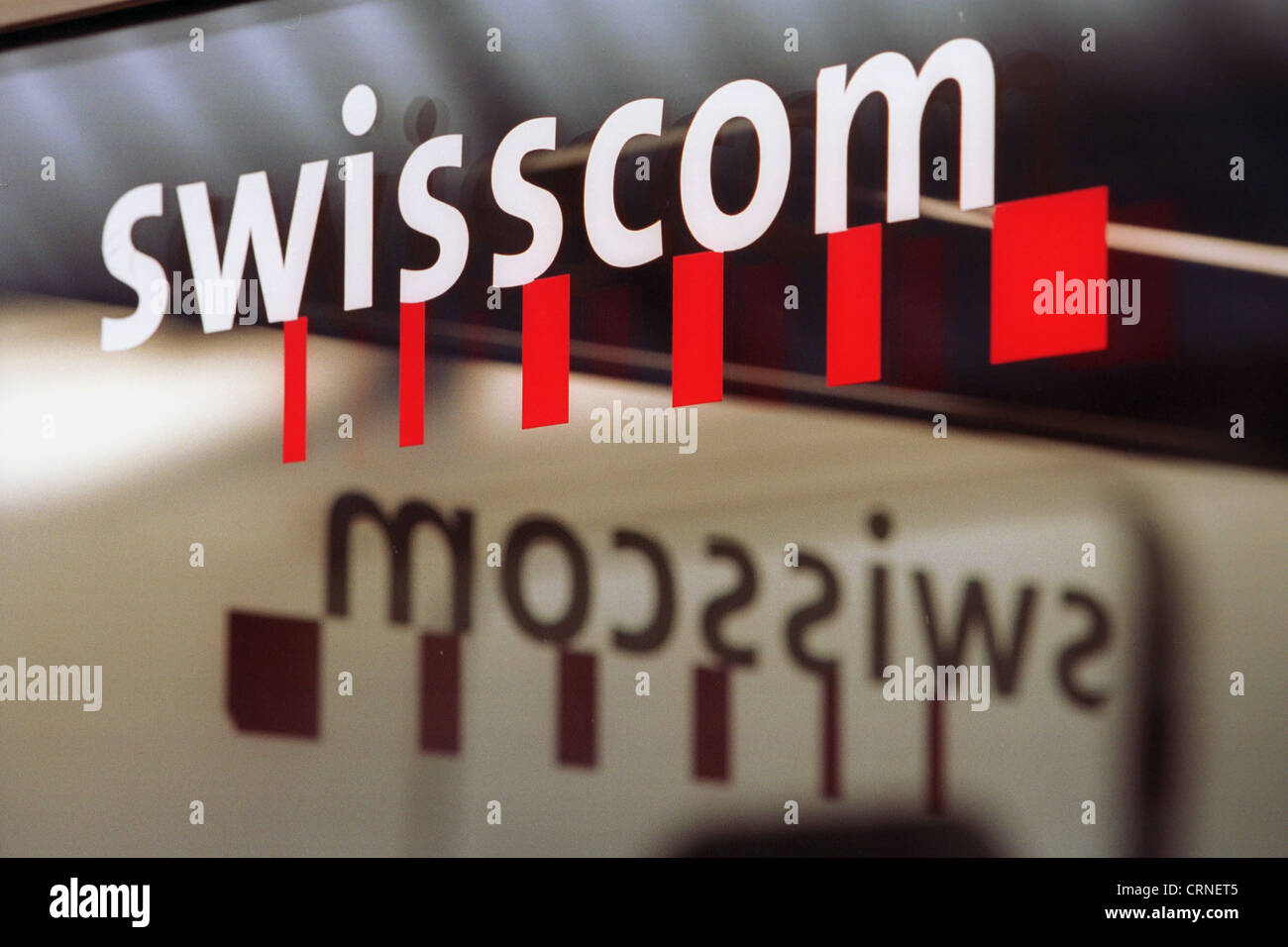 El logotipo de la compañía telefónica Grupo Swisscom Foto de stock