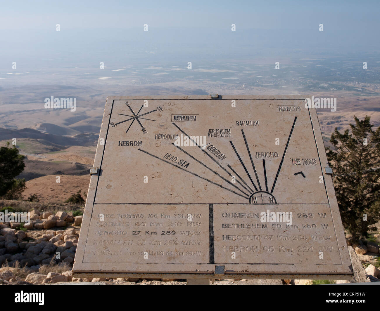 Vista desde el monte Nebo, en Jordania, donde Moisés dijo haber visto