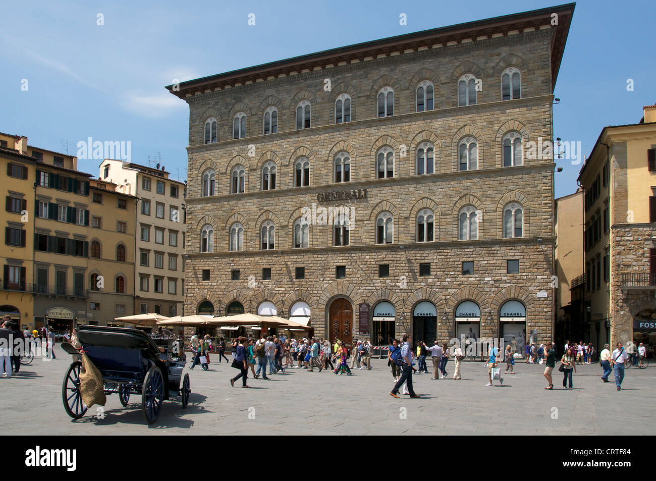 Piazza della Signoria de Florencia Italia Foto de stock