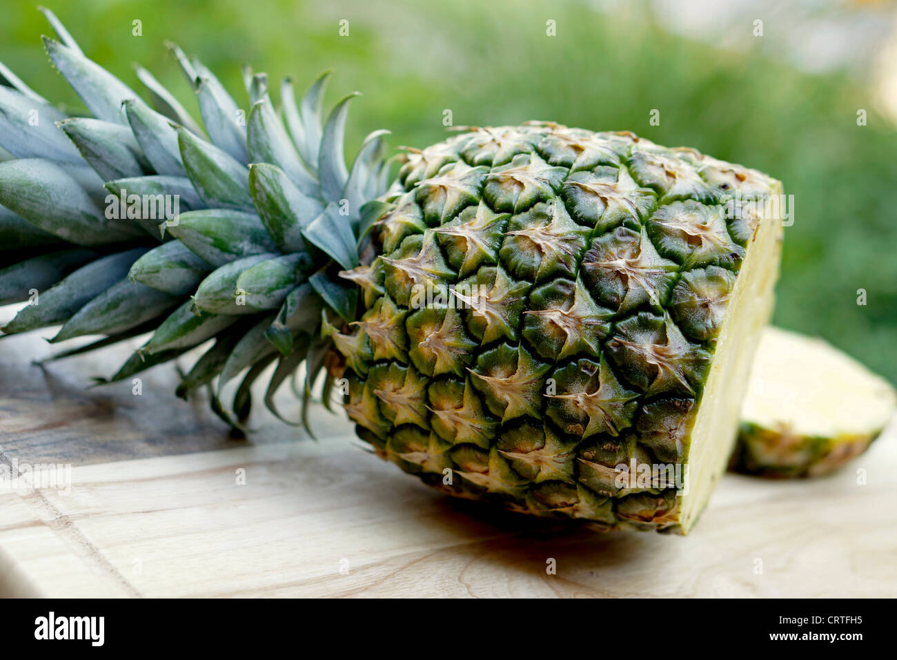 Cortar en rodajas de piña, Ananas Foto de stock