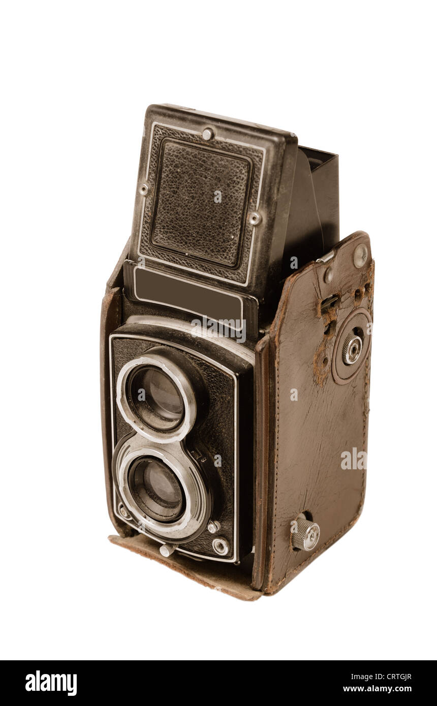 Vintage antigua cámara de cine Foto de stock