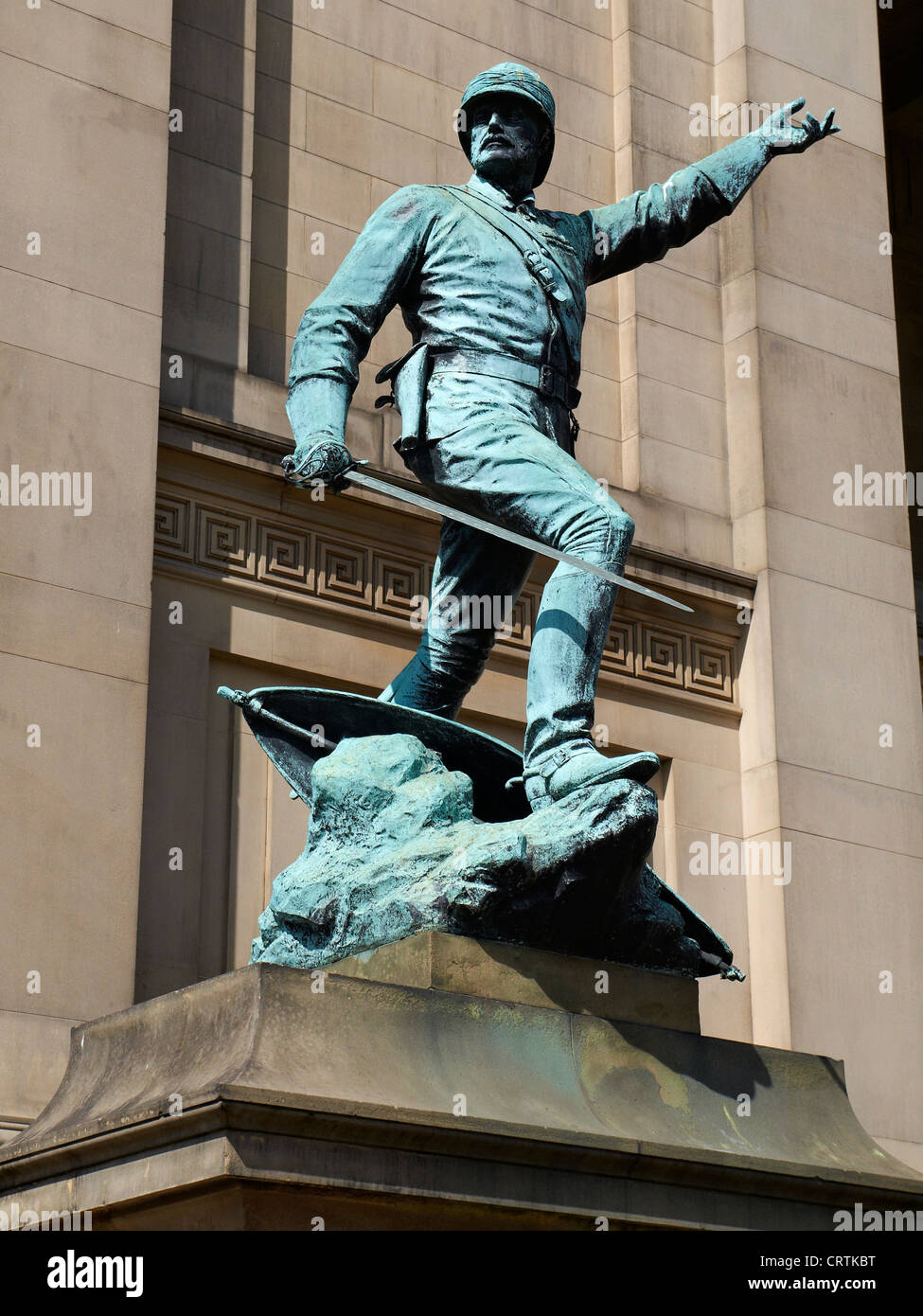 El Mayor General William Earle estatua en Liverpool Merseyside UK Foto de stock