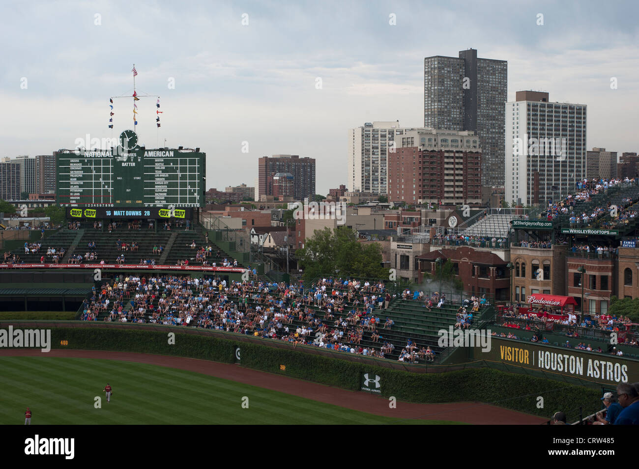 Chicago Cubs v Astros de Houston MLB béisbol, Wrigley Field, Chicago, Illinois, EE.UU. Foto de stock