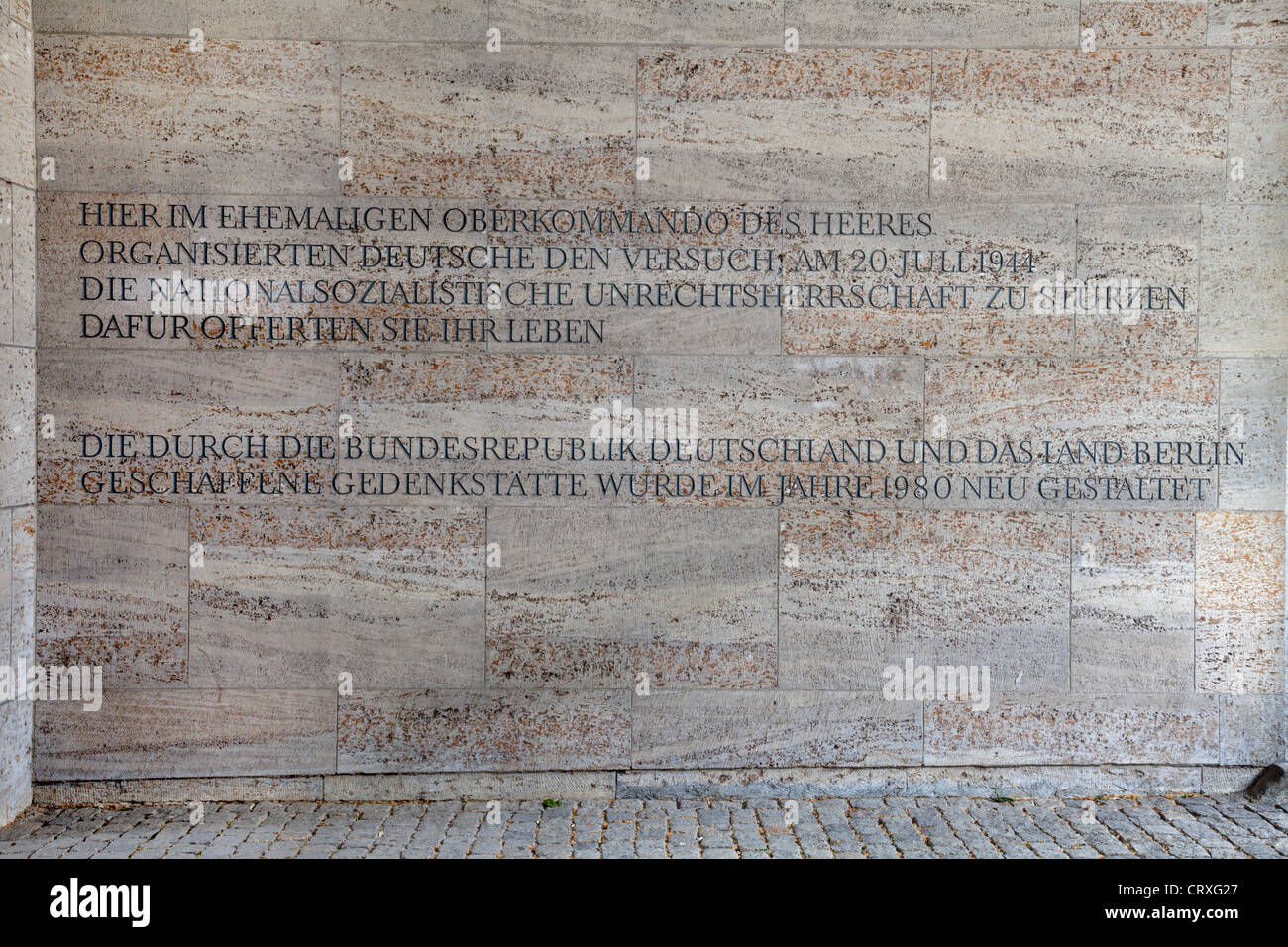 Centro Conmemorativo de la Resistencia Alemana, Berlín, Alemania Foto de stock