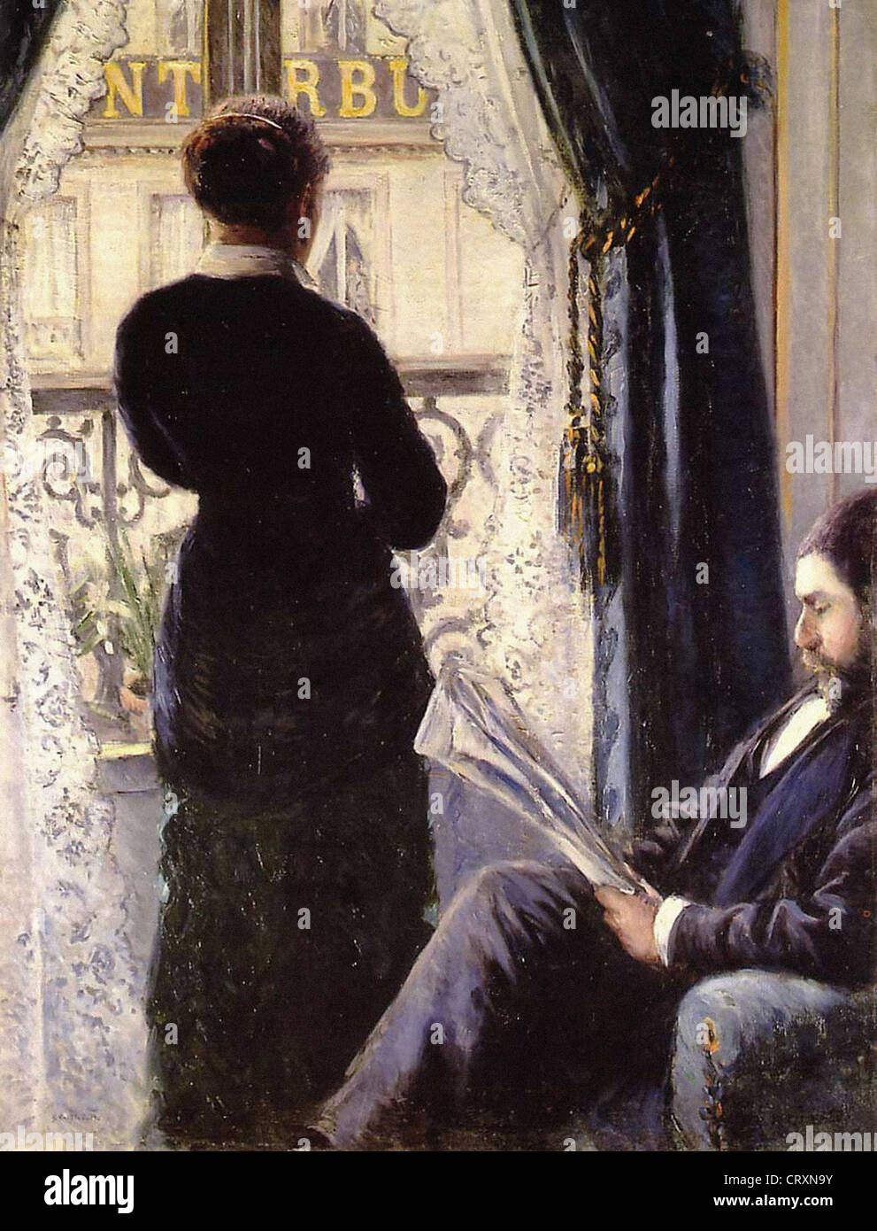 Gustave Caillebotte Interieur 1880 Colección Privada. Foto de stock