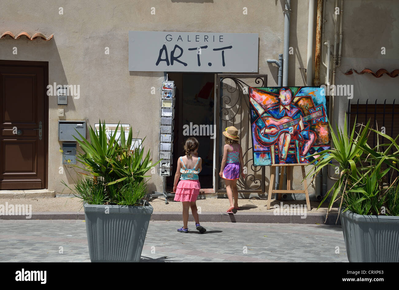Art.T Galerie, lugar Mariejol, Antibes, Côte d'azur, Alpes Marítimos, Provence-Alpes-Côte d'Azur, Francia Foto de stock