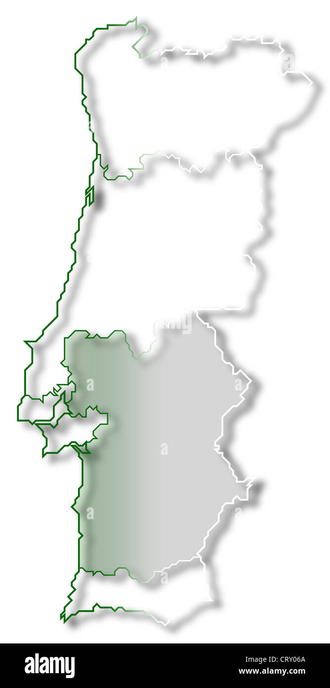 Portugal Mapa Político Altamente Detallada Del Vector Con Las Regiones  Provincias Y Capitales Todos Los Elementos Están Separados En Capas  Editables Eps 10 Ilustración de stock - Getty Images