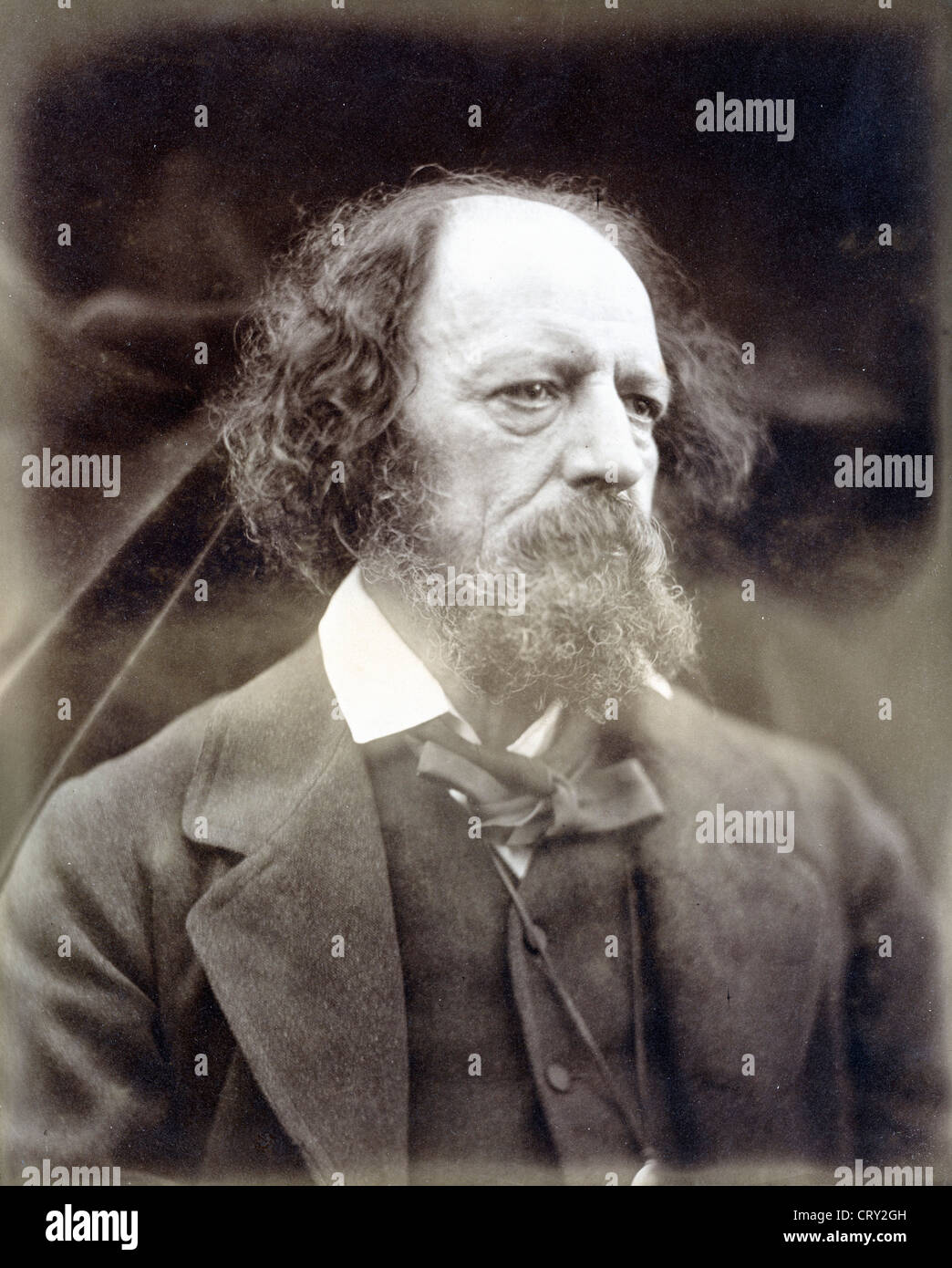Alfred Lord Tennyson, 3 de junio de 1870, por Julia Margaret Cameron Foto de stock
