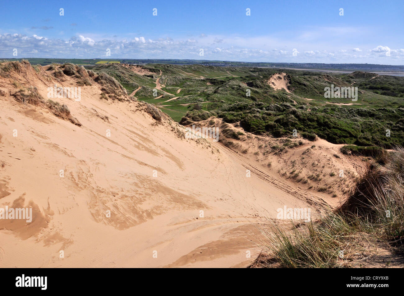 Braunton Burrows Devon duna de arena Foto de stock