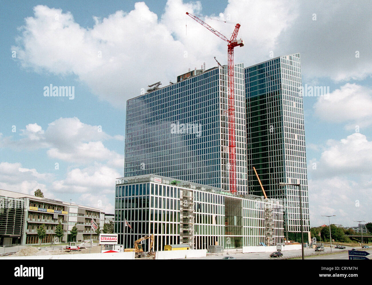Bueroimmobilie HIghlight Towers en Munich Foto de stock