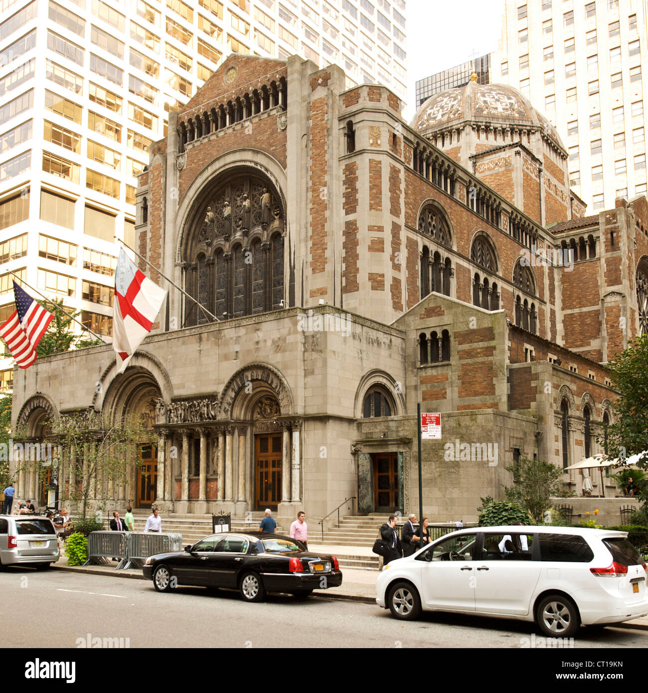 La Iglesia de San Bartolomé en Manhattan, Nueva York, Estados Unidos. Foto de stock