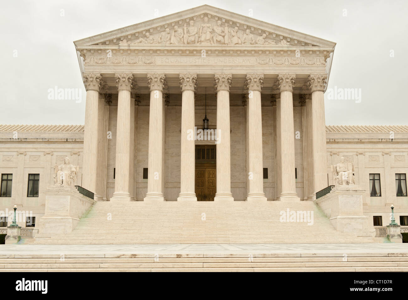 Edificio de la Corte Suprema de los Estados Unidos en Washington DC, Estados Unidos. Foto de stock