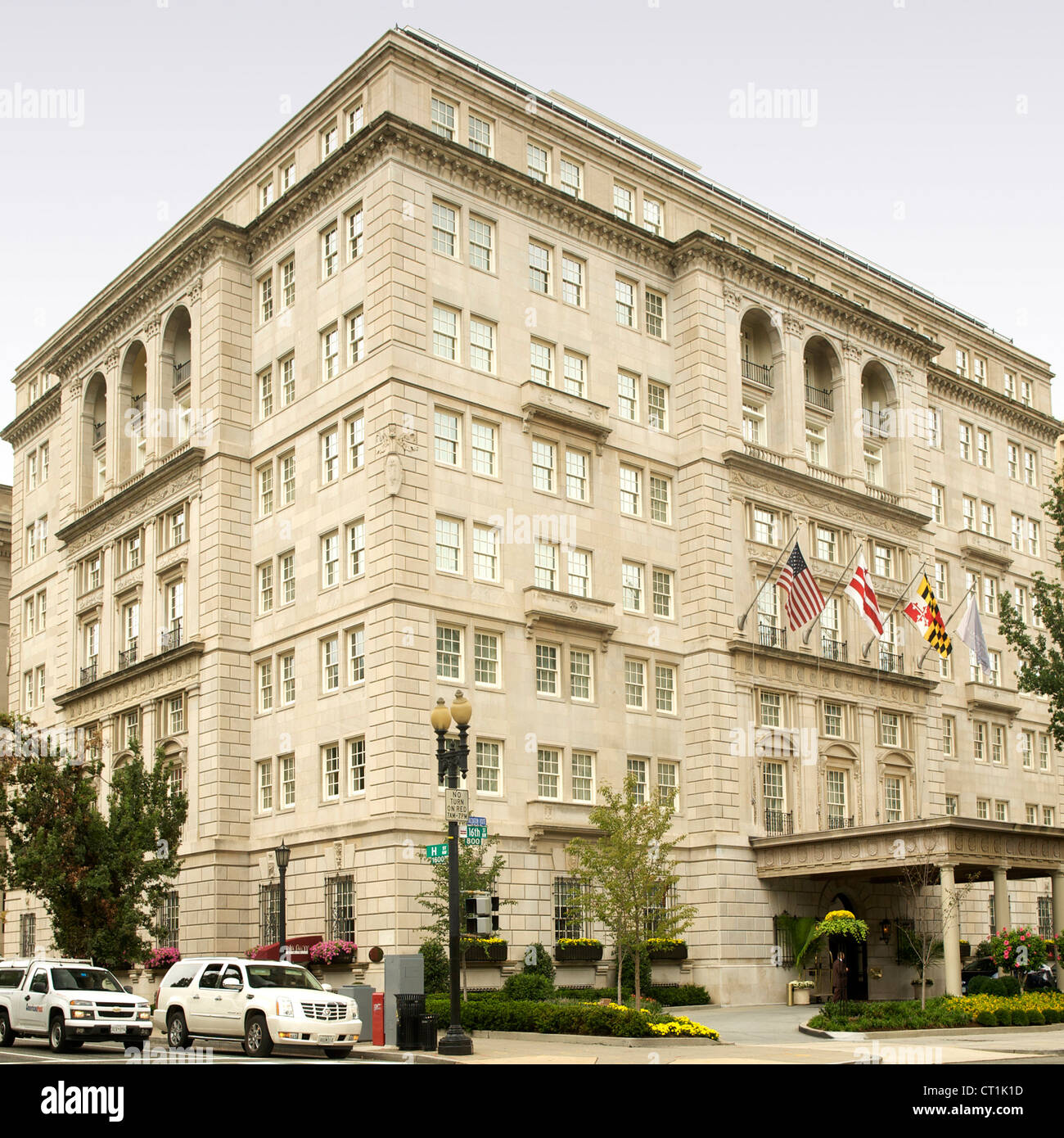 Hay-Adams Hotel en Washington DC, Estados Unidos. Foto de stock