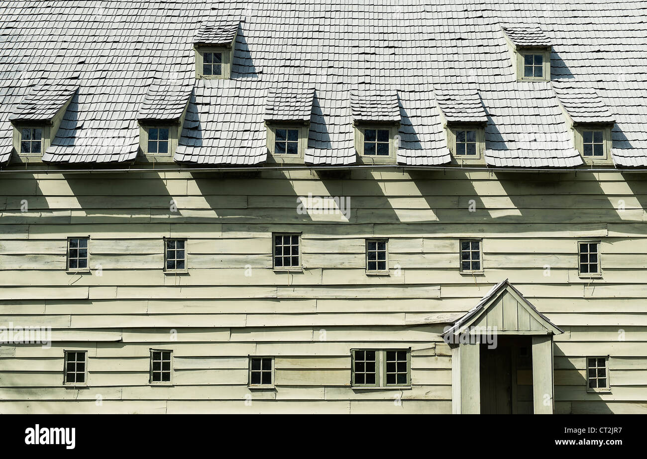 Saal, Hermanas House, Claustro de Ephrata, Pennsylvania, EE.UU. Foto de stock