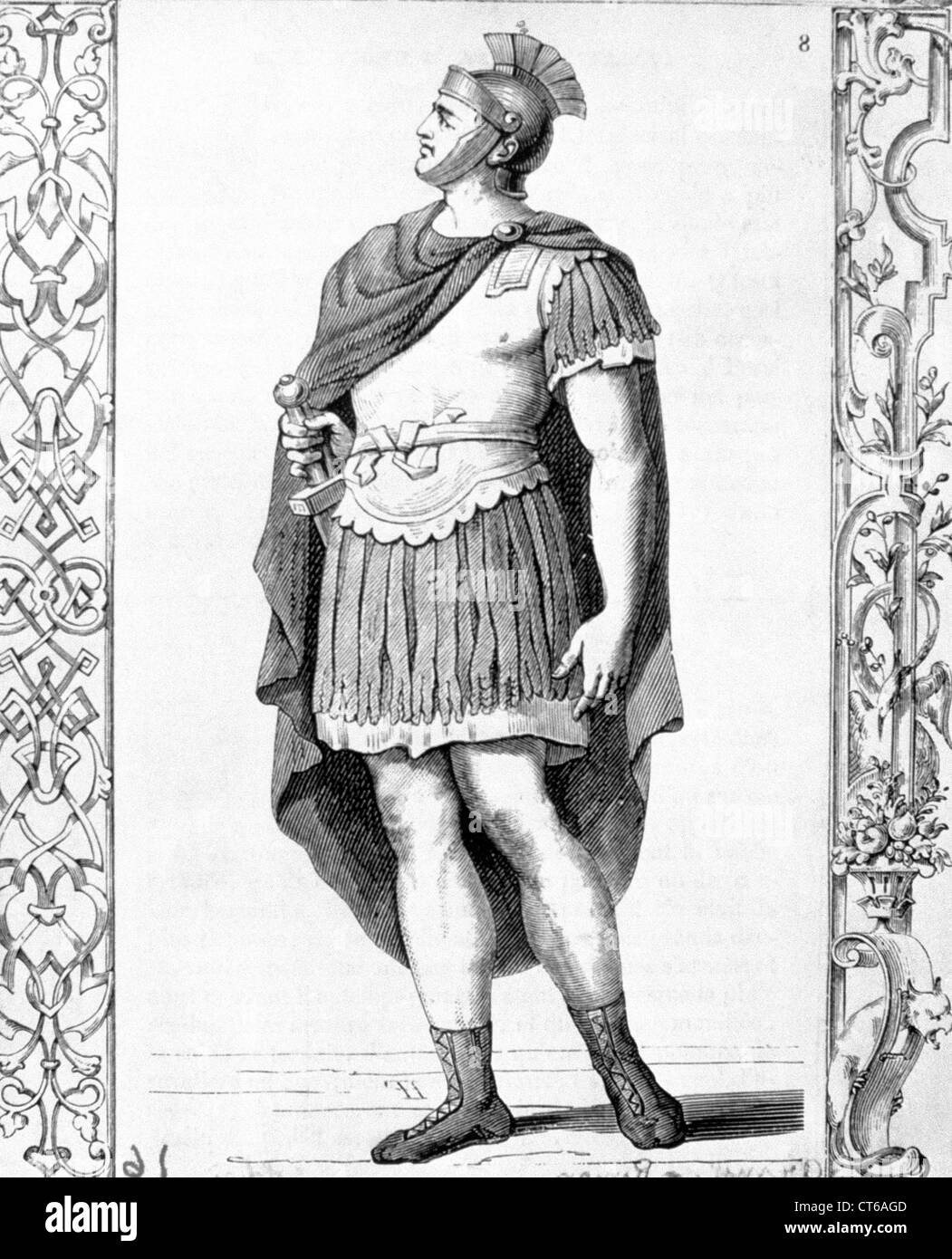 Ilustración - soldado romano Foto de stock