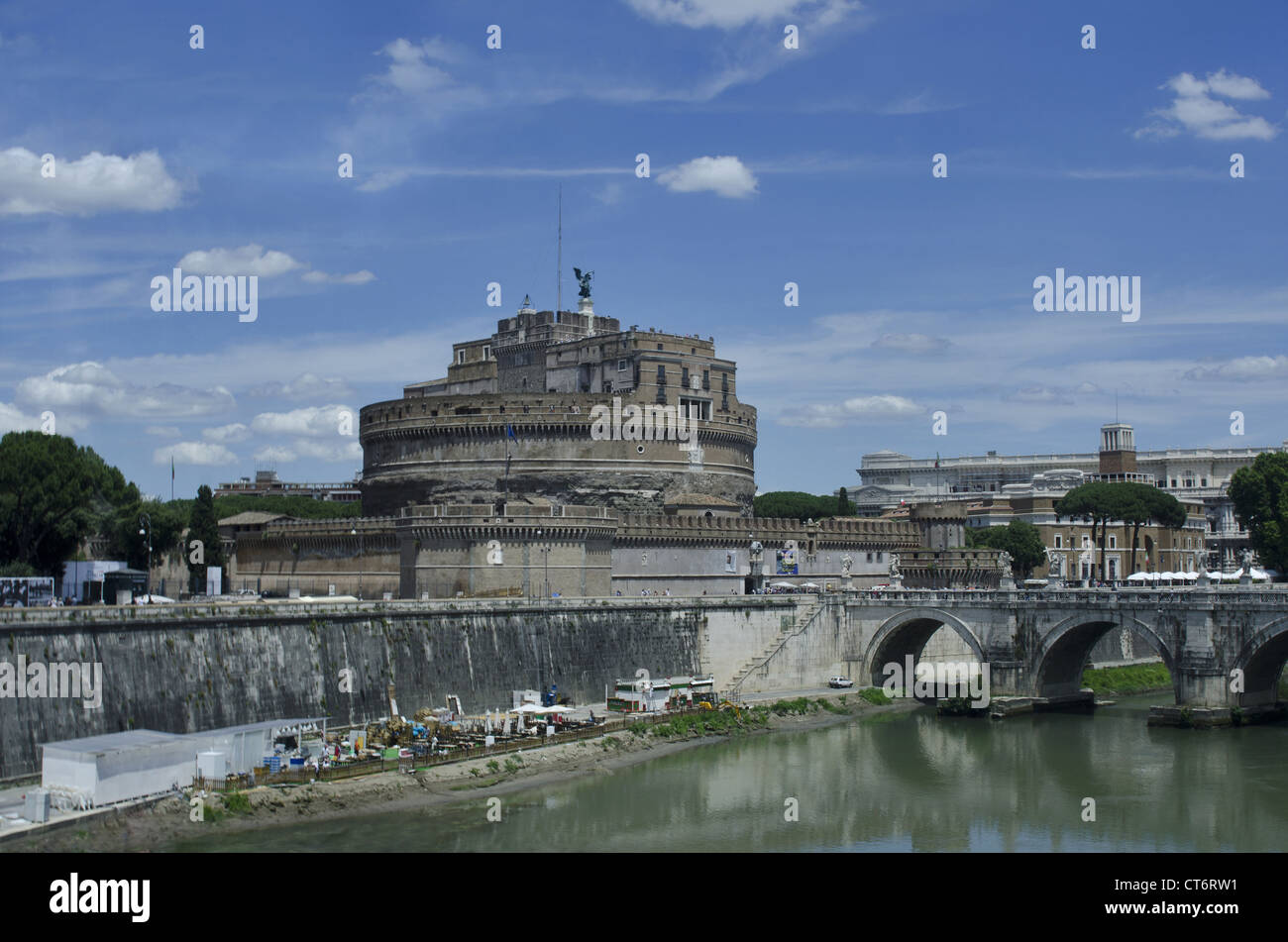 El Castillo de San Angelo, Roma, Italia Foto de stock