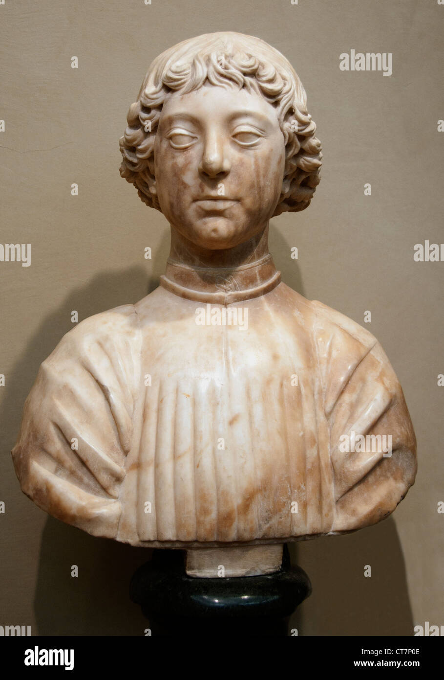 Busto de un joven italiano Italia Toscana del Siglo XV Foto de stock
