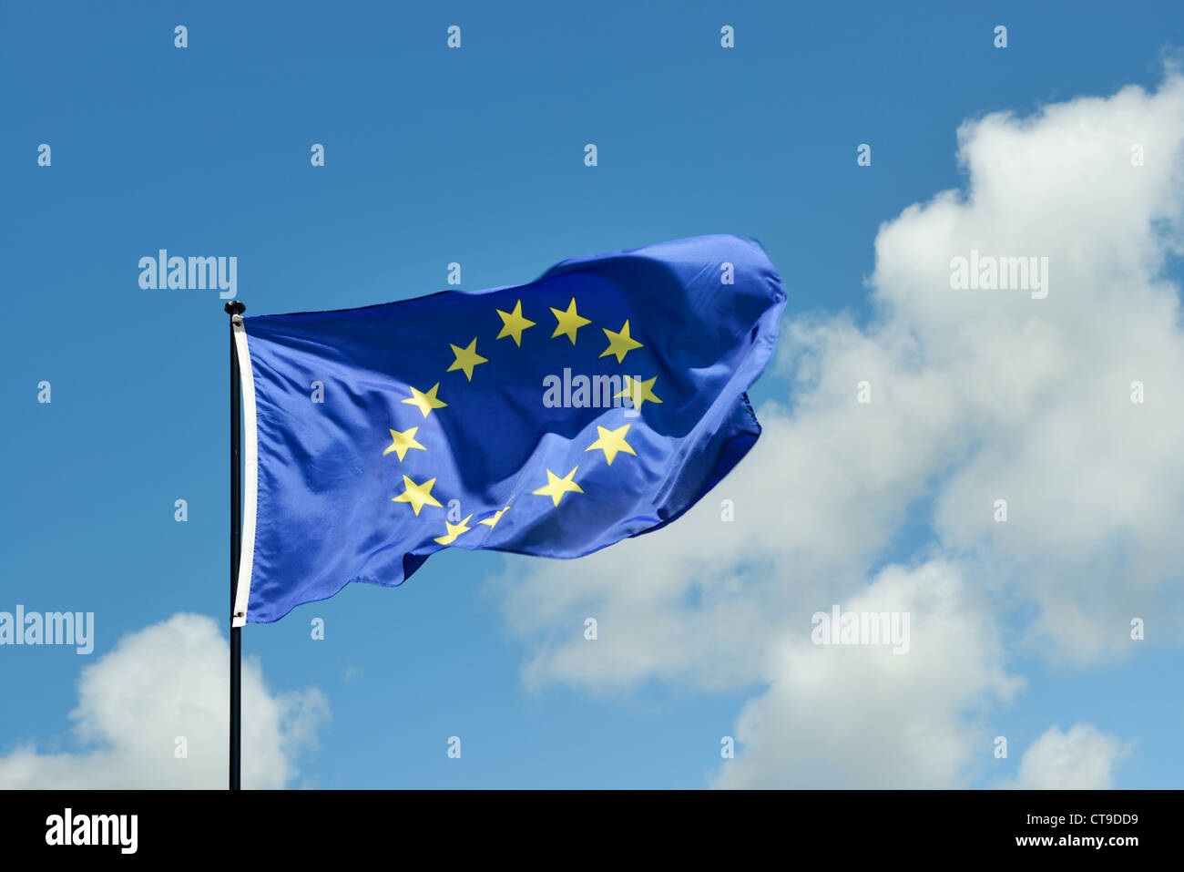 Bandera europea de la UE Foto de stock