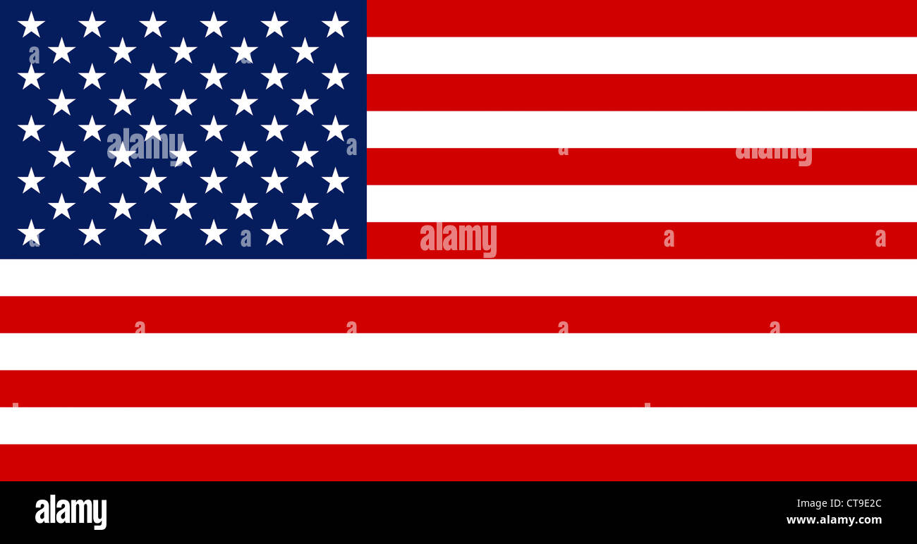 La bandera nacional de los Estados Unidos de América. Foto de stock
