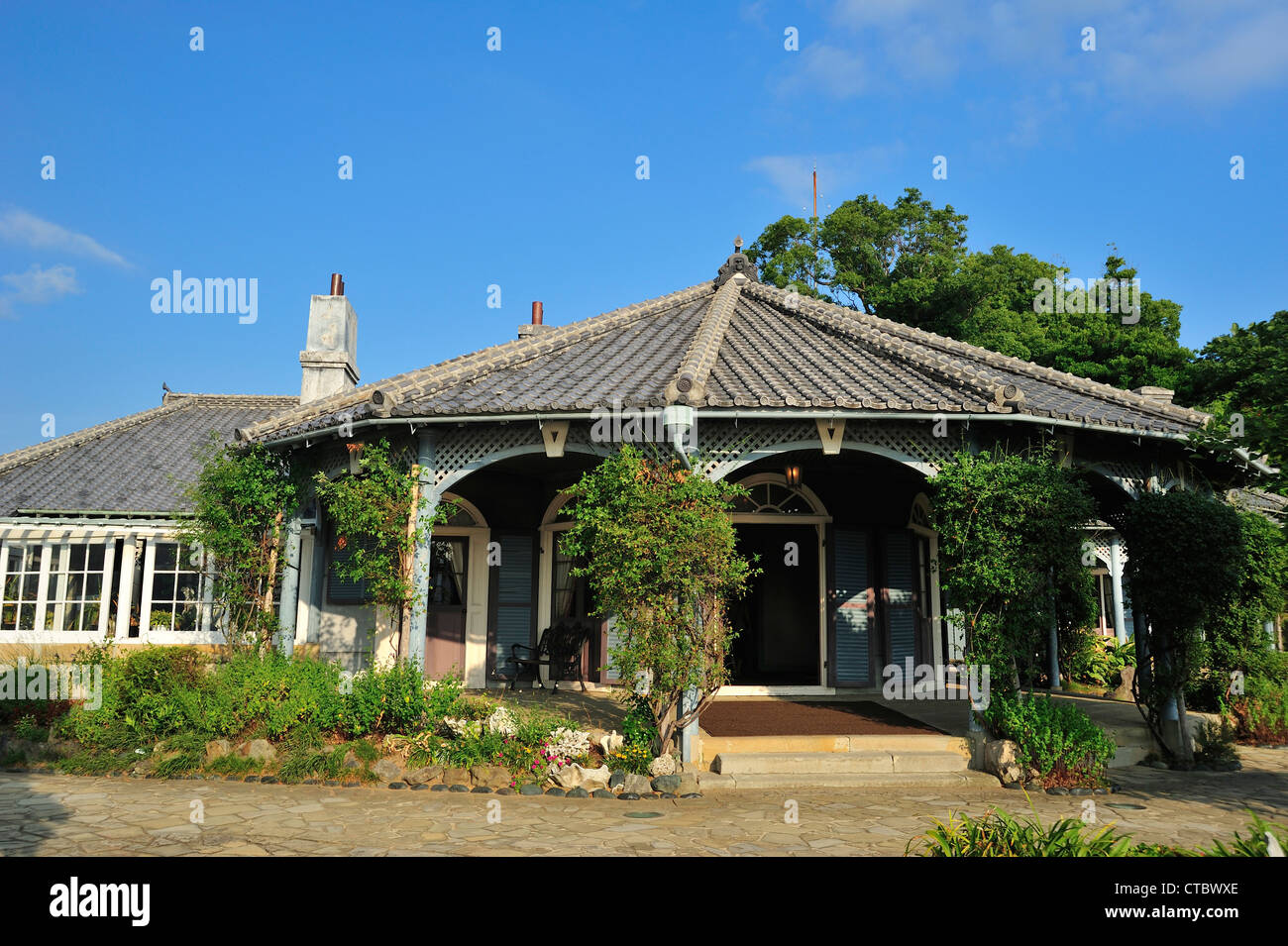 Antigua casa Glover, Glover Garden, de la ciudad de Nagasaki, Prefectura de Nagasaki, Kyushu, Japón Foto de stock