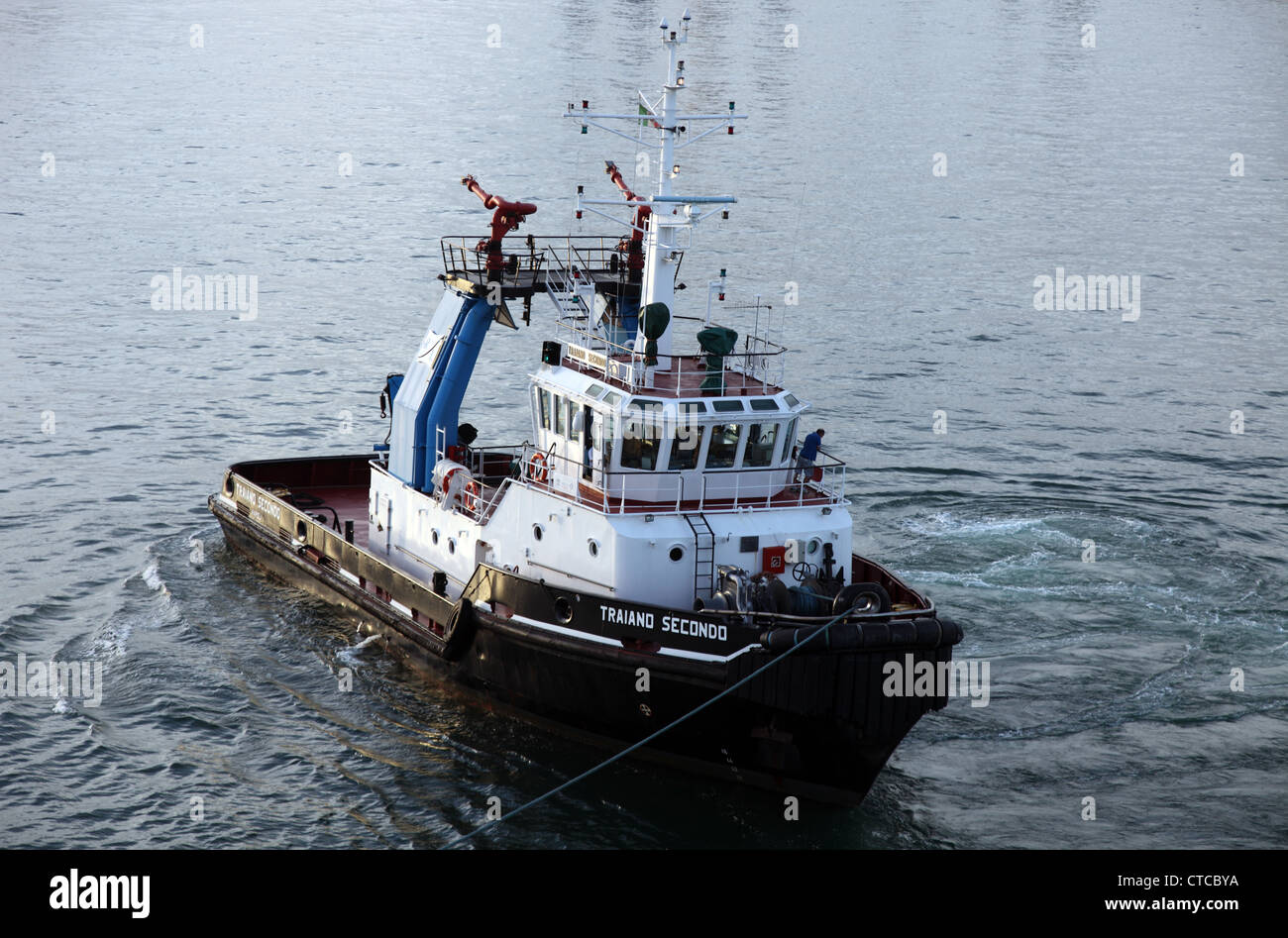 Traiano Secondo, Napolitano barco piloto Foto de stock