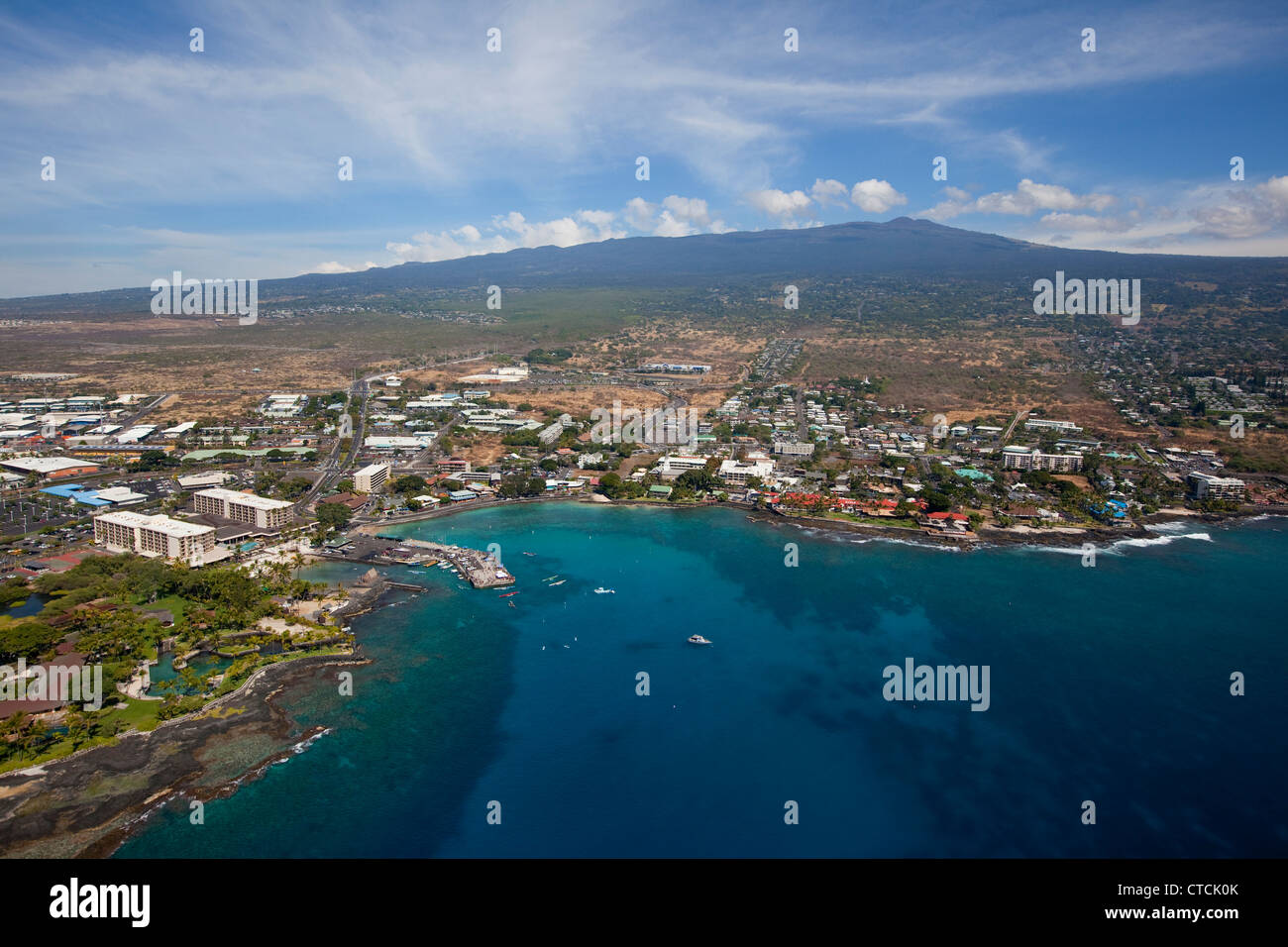 Kailua-Kona, en la isla de Hawaii Foto de stock