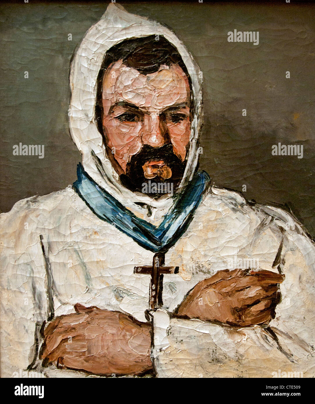 Antoine Dominique Sauveur Aubert, tío del artista, como un monje 1866 Paul Cézanne 1839-1906 Francia Foto de stock