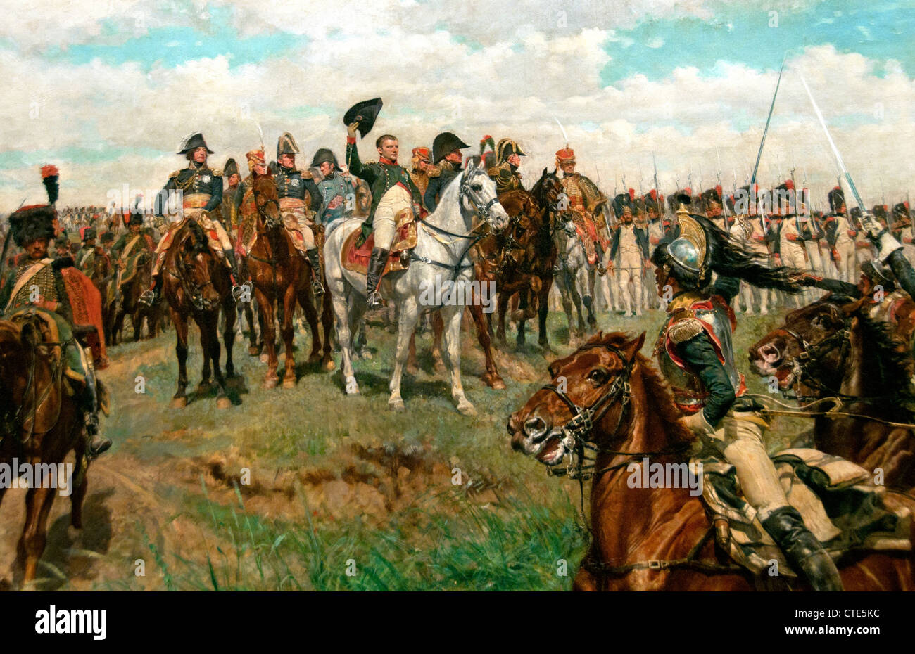 Friedland 1807 por Ernest Meissonier francés FRANCIA 1815-1891 ( Live del Emperador Napoleón Bonaparte ) Foto de stock