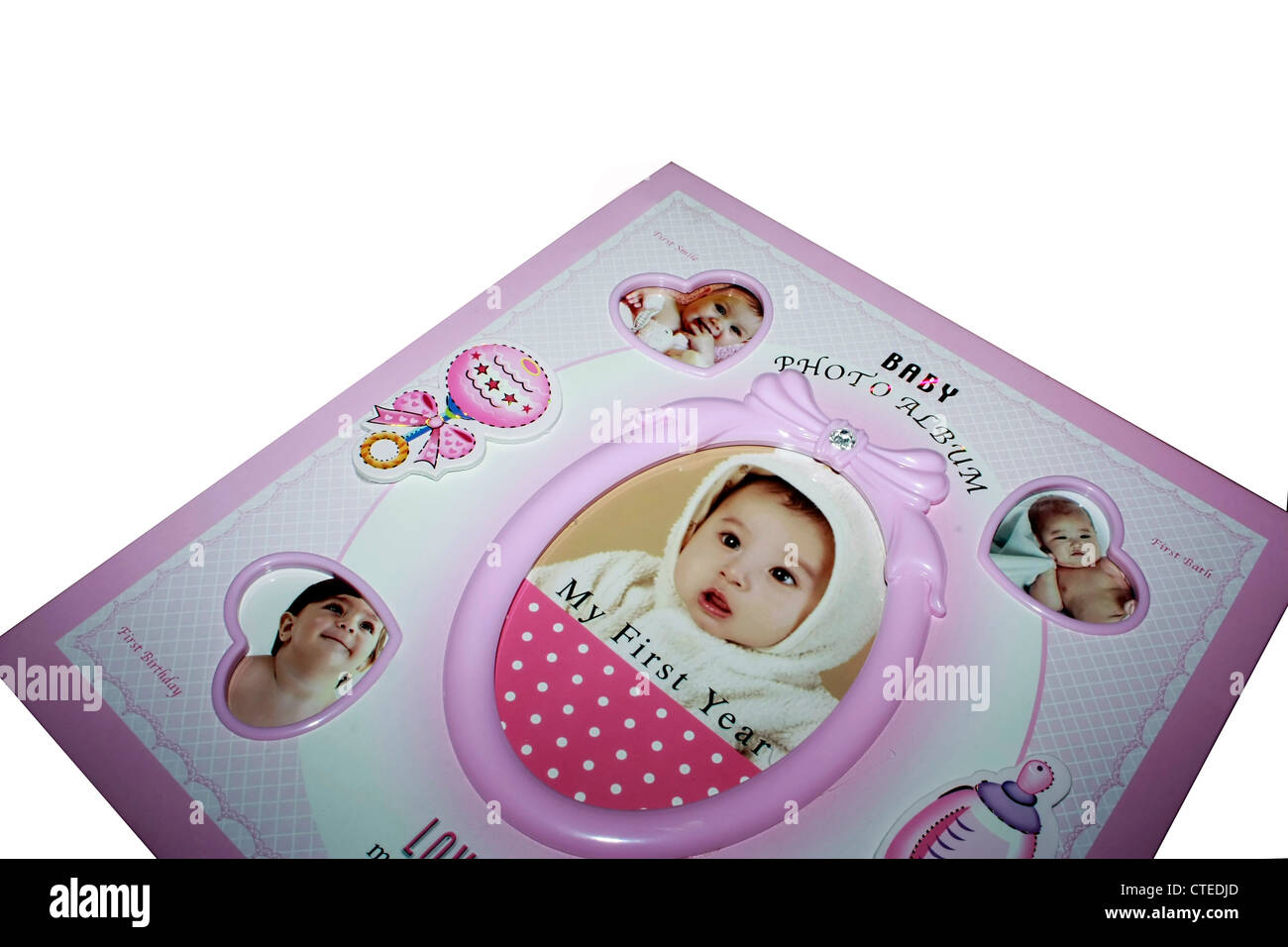 Un bebé de color rosa álbum de fotos Fotografía de stock - Alamy