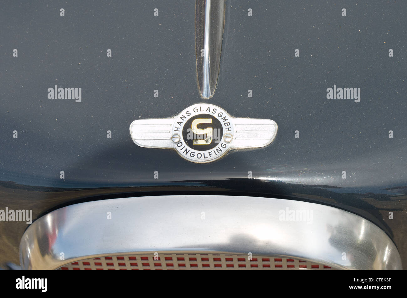 El emblema Glas Goggomobil TS 250 Coupe Foto de stock
