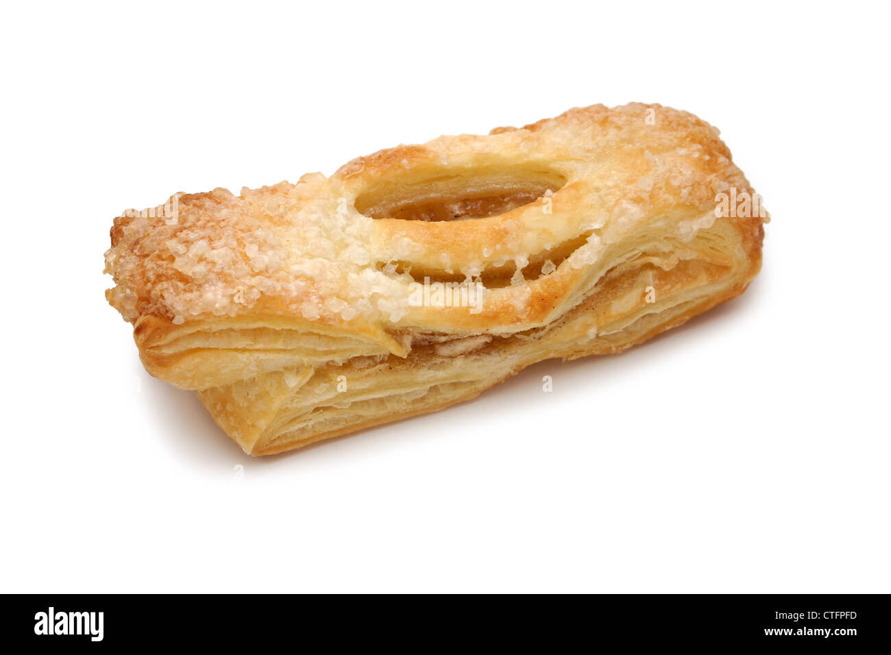 El strudel de manzana de hojaldre hojaldre Foto de stock