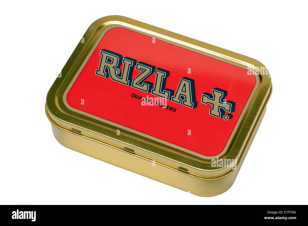 Golden Virginia mano el tabaco de liar y Papeles Rizla Verde Fotografía de  stock - Alamy