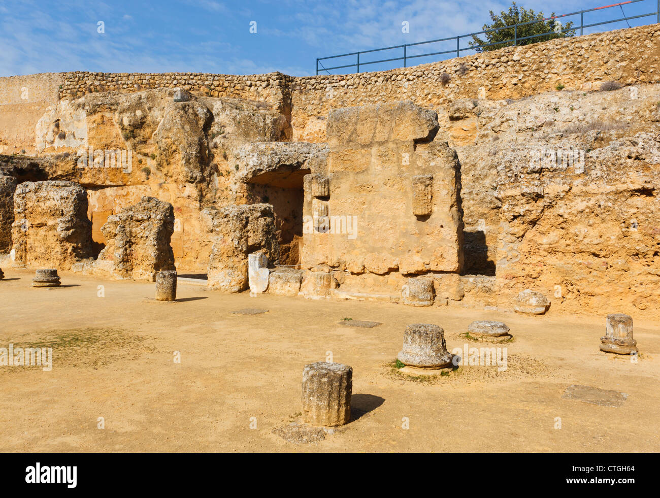 El complejo arqueológico, Carmona, provincia de Sevilla, España. La Tumba de Servilia, la tumba de Servilia. Foto de stock