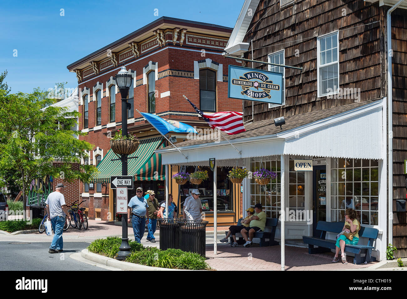 Histórico y pintoresco pueblo de Lewes, Delaware, EE.UU. Foto de stock